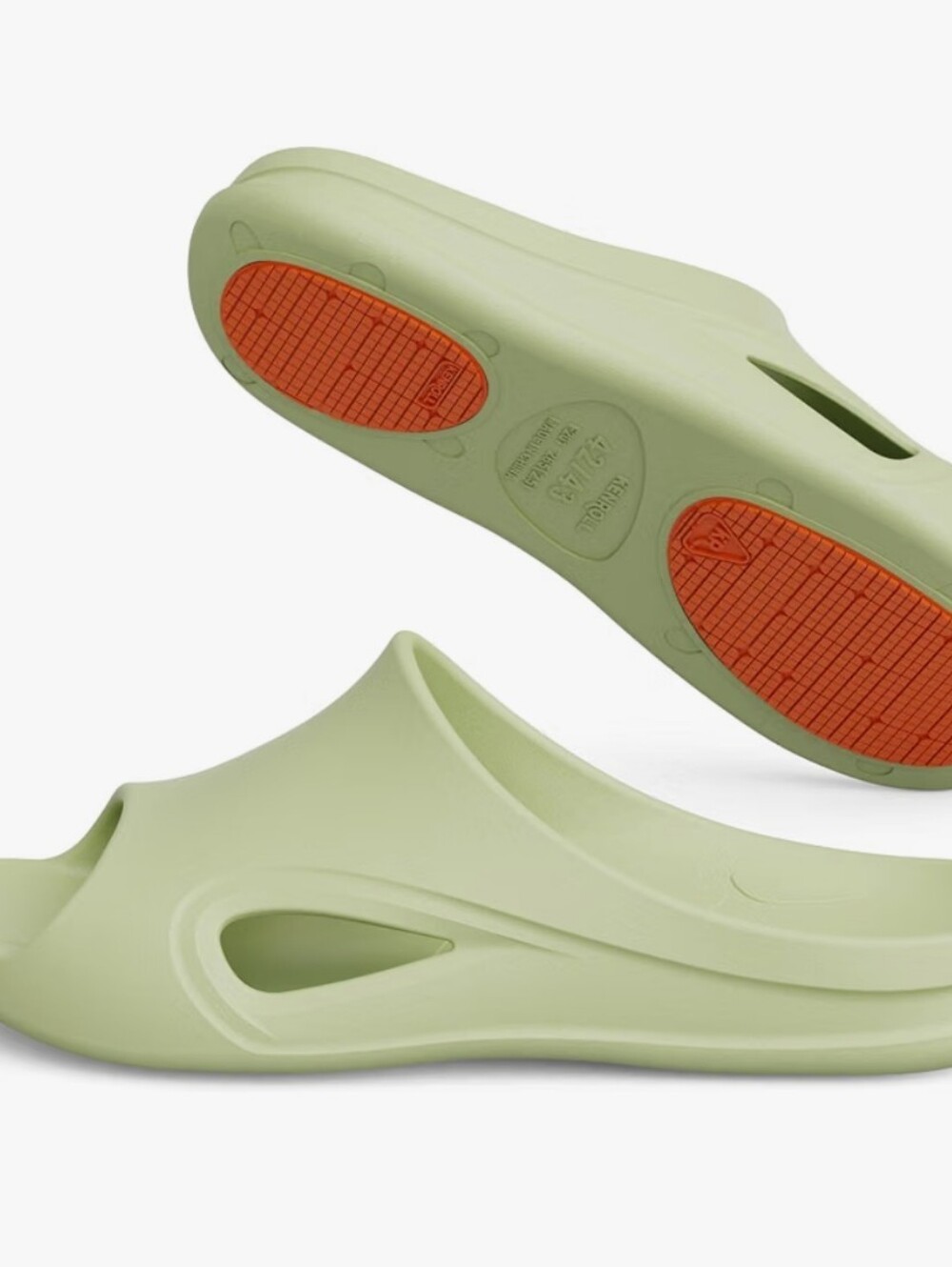 Light Green Slip-On Shower Clog With Ultra Grip Size 35/36